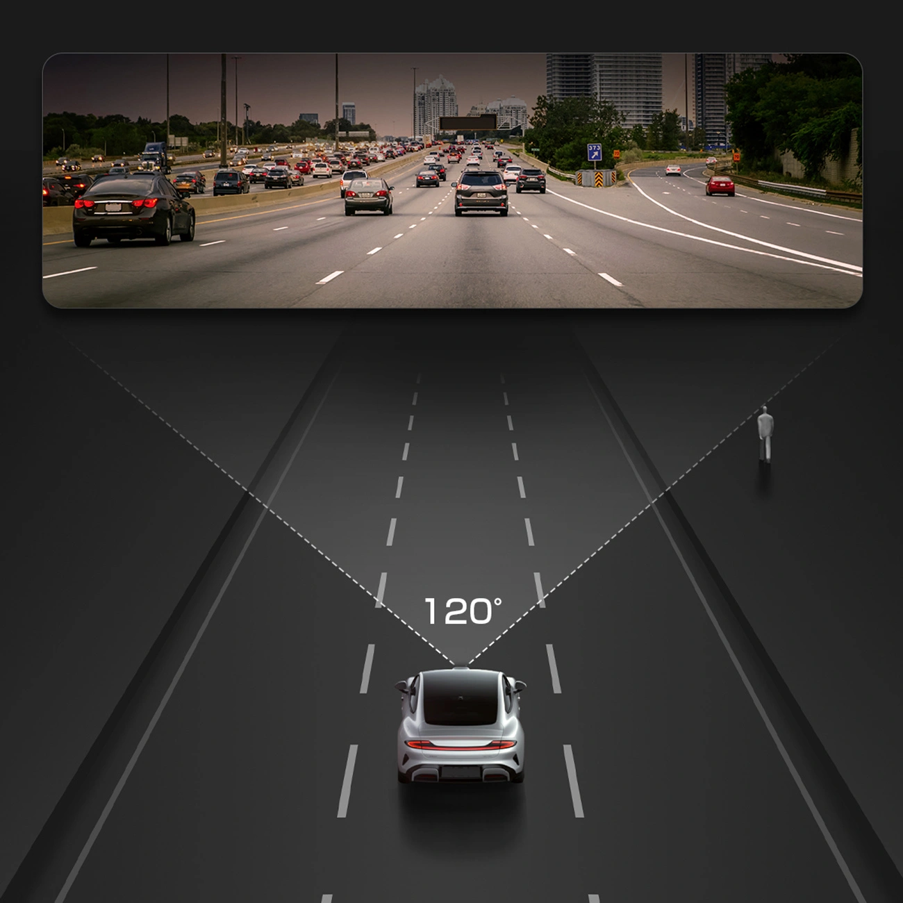 Auto kamera Akeeyo P1, 1080P, Wi-Fi