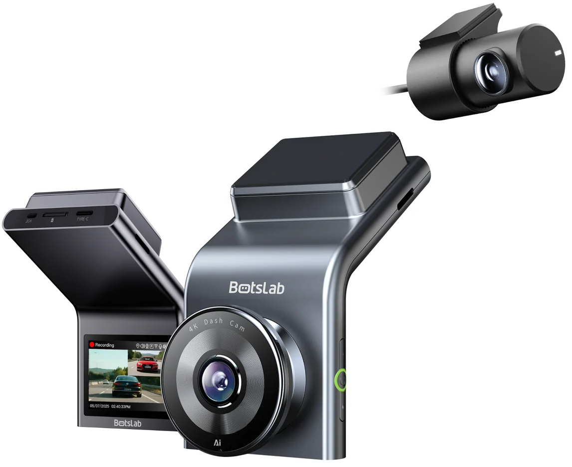 Predná a zadná kamera do auta Botslab G300H Plus, 4K, Wi-Fi, GPS, displej 2,4 palca