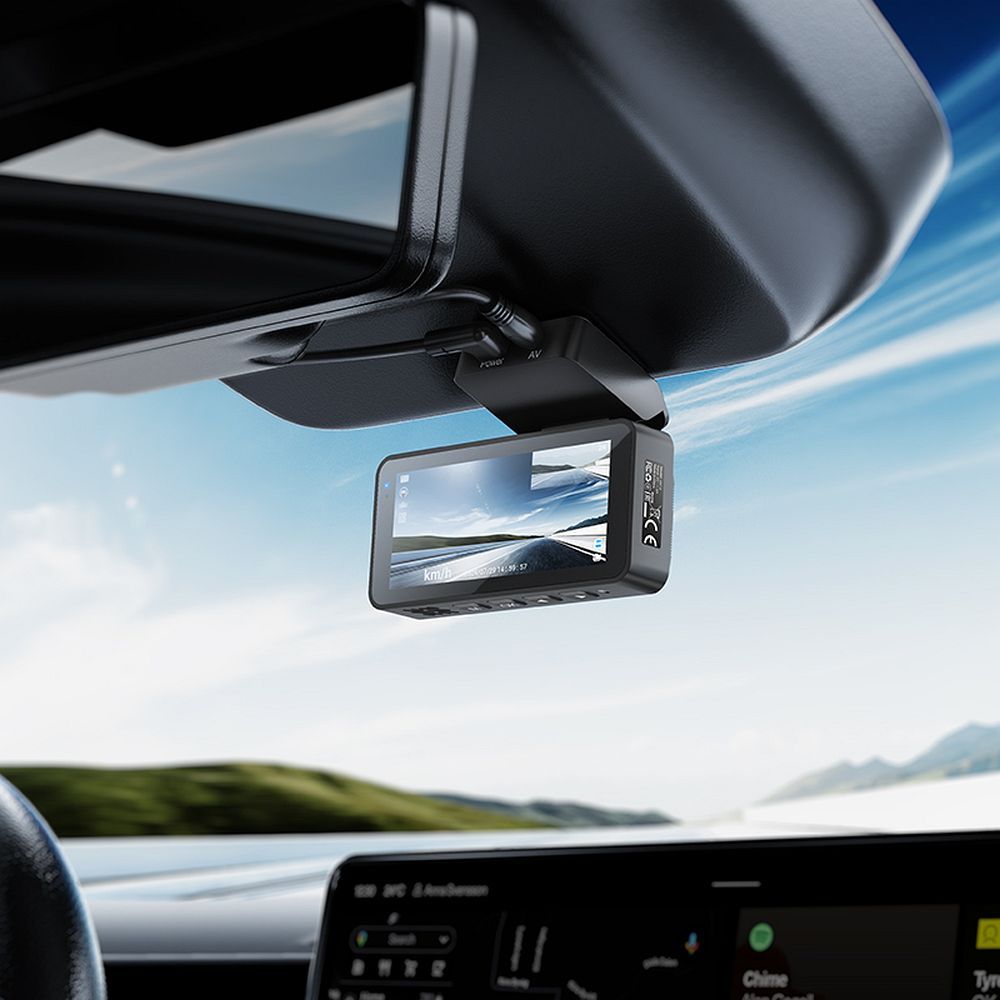Auto kamera predná zadná HOCO DV12, 2K, Wi-Fi, GPS, Displej 3.69 palca