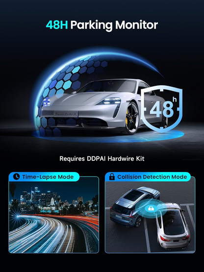 Auto kamera predná zadná DDPAI Z50 Pro Dual, 4K, Wi-Fi, GPS, Displej 3 palce