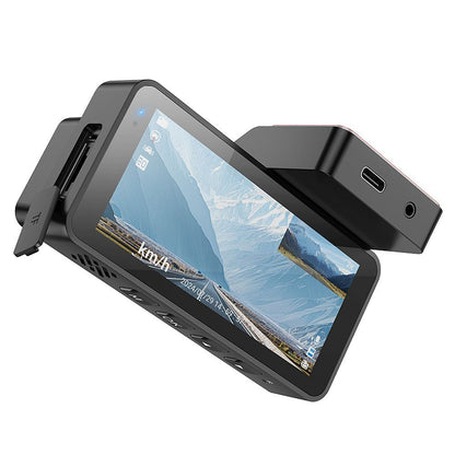Auto kamera predná zadná HOCO DV12, 2K, Wi-Fi, GPS, Displej 3.69 palca