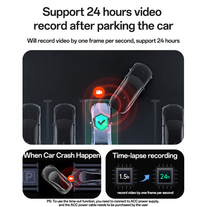 Auto kamera Yesido KM22, 1080P, Wi-Fi, Čierna