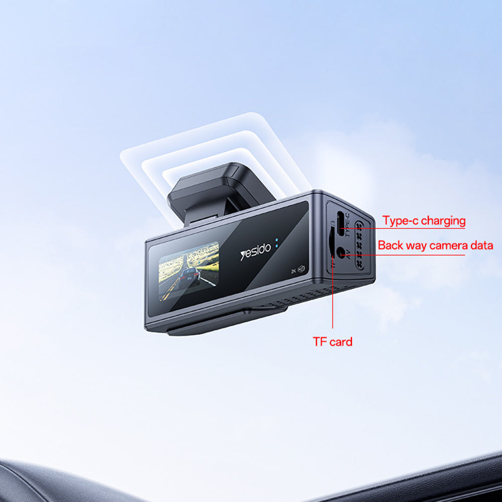 Auto kamera Yesido KM22, 1080P, Wi-Fi, Čierna
