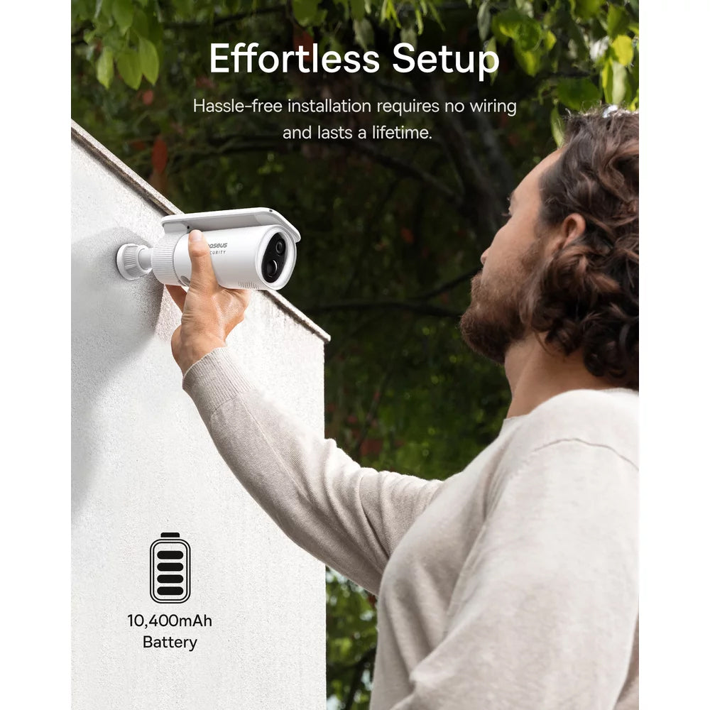 Kamera na sledovanie Baseus Solar S1, Wi-Fi, 2K, IP67, Solárny panel, Exteriér S0SW002130