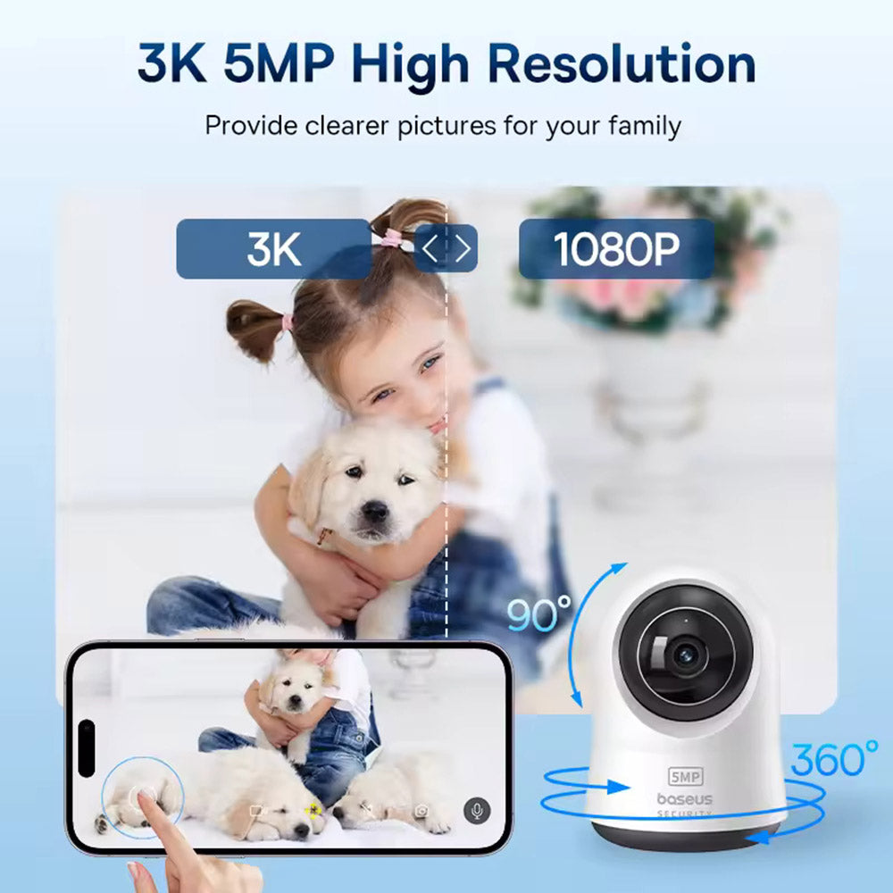 Kamera na sledovanie Baseus P1 Pro, Wi-Fi, 3K, Interiér S0TW002131