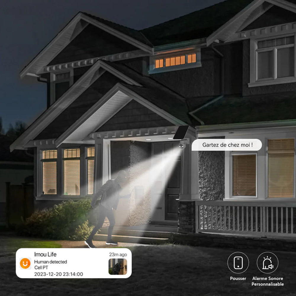 Kamera na sledovanie Imou Cell PT Kit, Wi-Fi, 2K, IP66, Solárny panel, Exteriér, Biela KIT/IPC-K9EP-3T0WE/FSP12-TYPEC