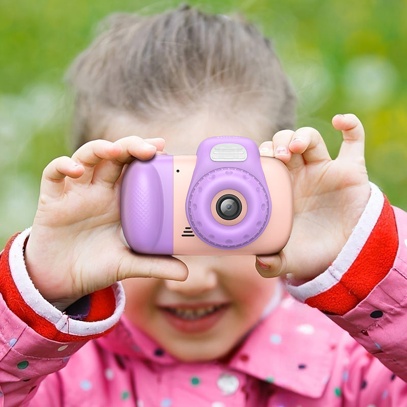 Digitálny fotoaparát HOCO DV201 Kids, 1080P, 2MP, Ružový