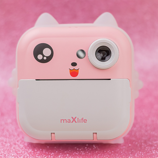 Digitálny fotoaparát s tlačovou funkciou MaXlife MXPC-100 Kids, ružový