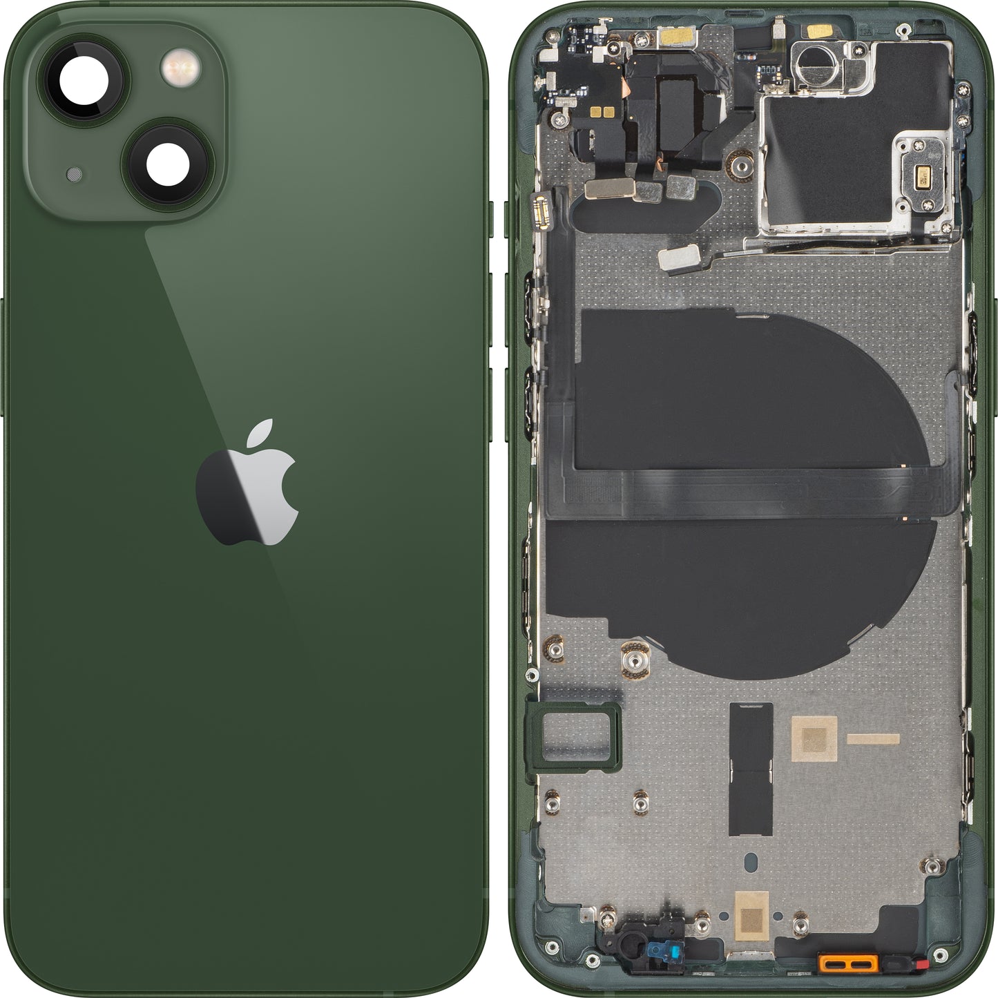 Kryt batérie Apple iPhone 13, So stredným puzdrom, Zelený, Swap