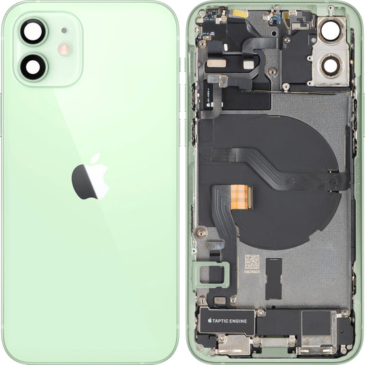Kryt batérie Apple iPhone 12, S prostredným krytom, Kompletné diely, Zelený, Swap
