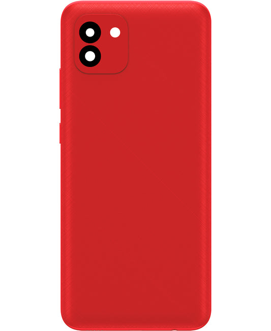 Kryt batérie kompatibilný so Samsung Galaxy A03 A035, verzia F, červený