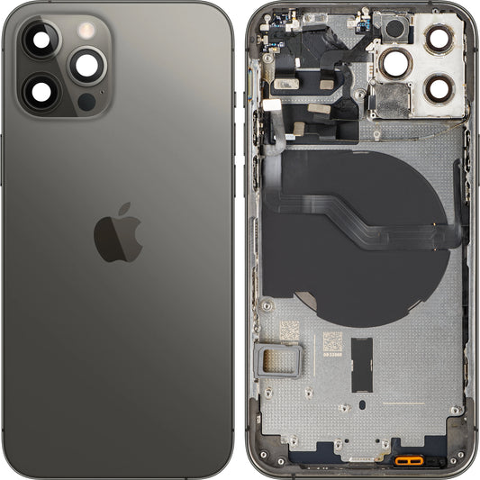 Kryt batérie kompatibilný s Apple iPhone 12 Pro, S prostredným krytom, Čierny