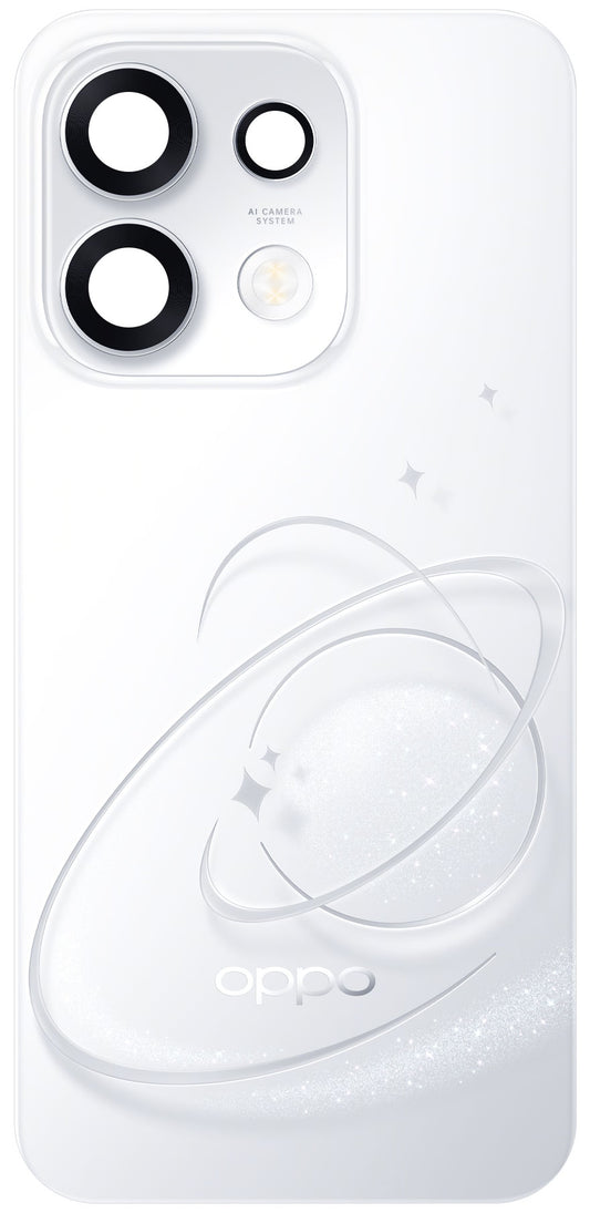 Kryt batérie Oppo Reno16 F / Reno16 FS, strieborný (Pop White), servisný balík 621033001109