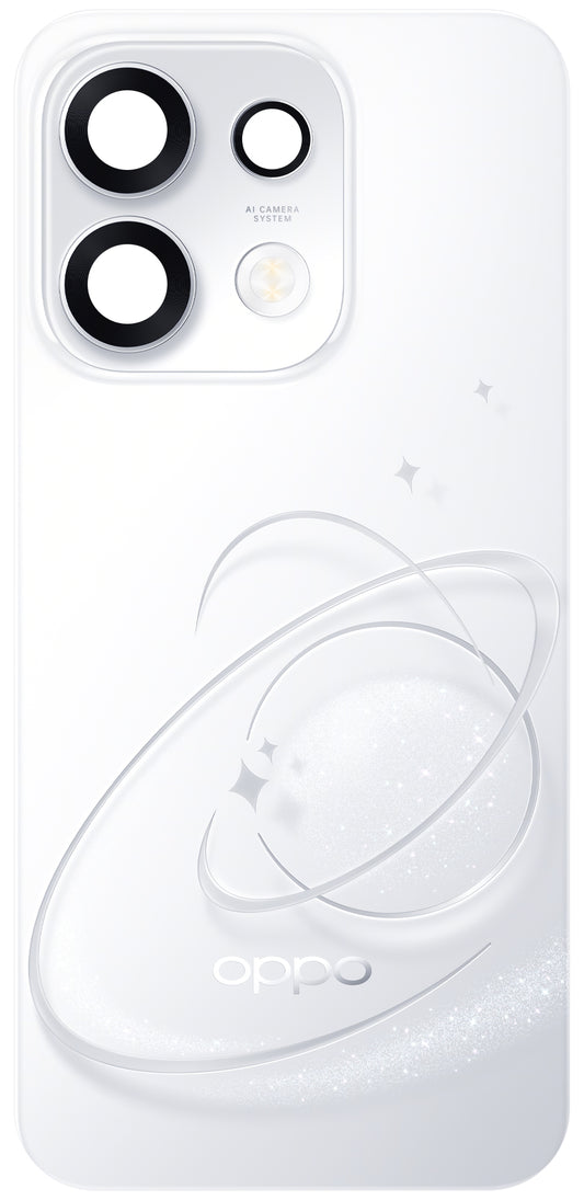 Battery Cover Oppo Reno16 Pro, Silver (Pop White), Service Pack 621033001106