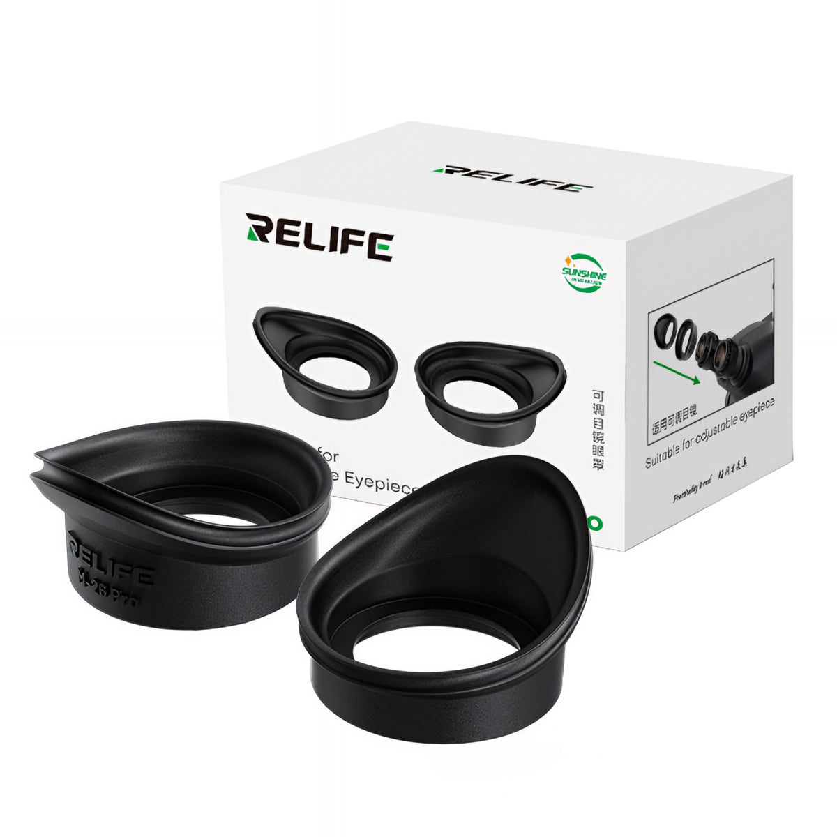 Ochranný kryt Relife M-26 Pro Max pre mikroskopický objektív, sada 2 kusy