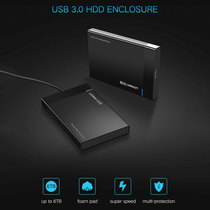 Rack UGREEN US221 pre HDD / SSD SATA 2.5inch, USB 3.0, Čierny