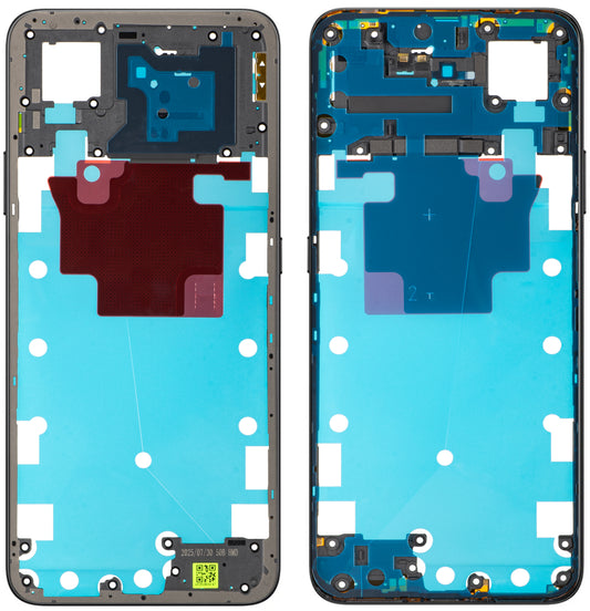 Stredný kryt Honor 400 Smart 5G, Čierny (Velvet Black), Servisný balíček 9707ACCR