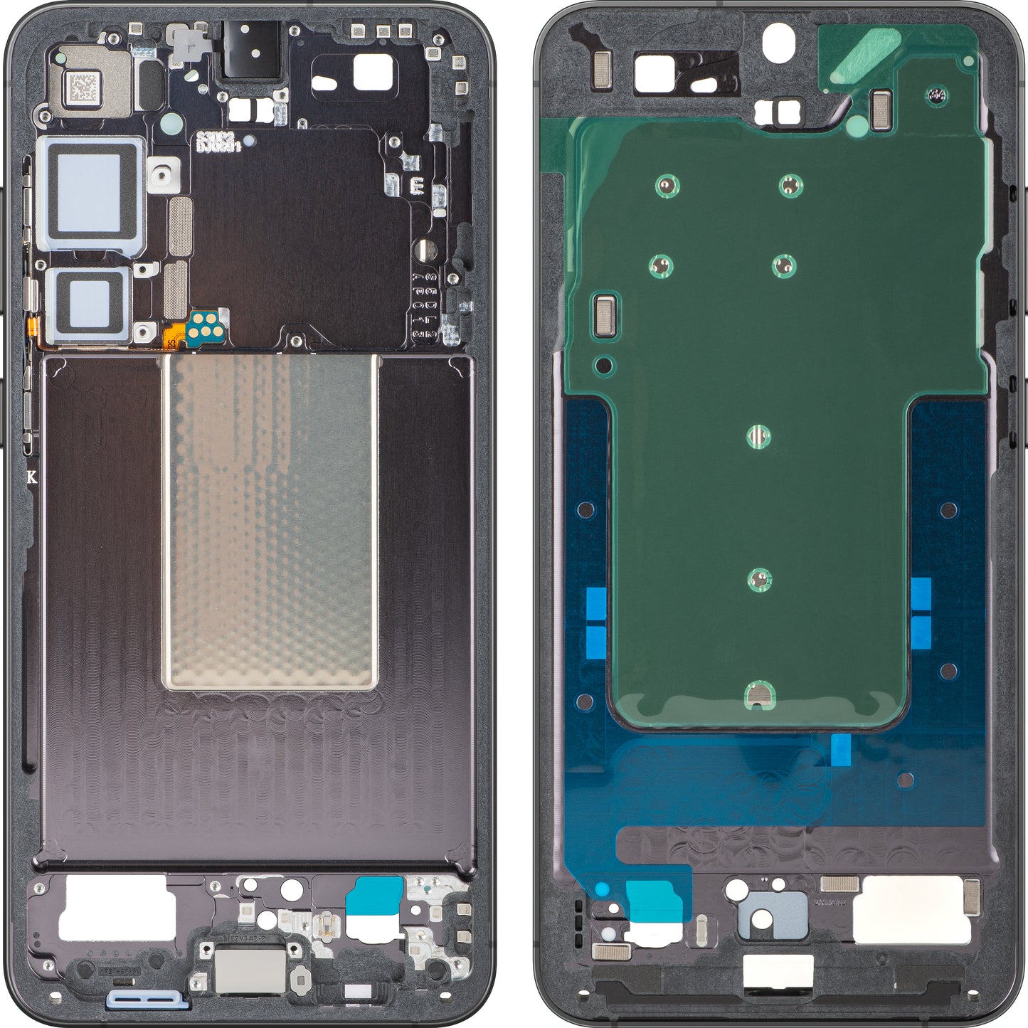 Stredný kryt Samsung Galaxy S24+ S926, Čierna (Onyx Black), Service Pack GH82-33413A