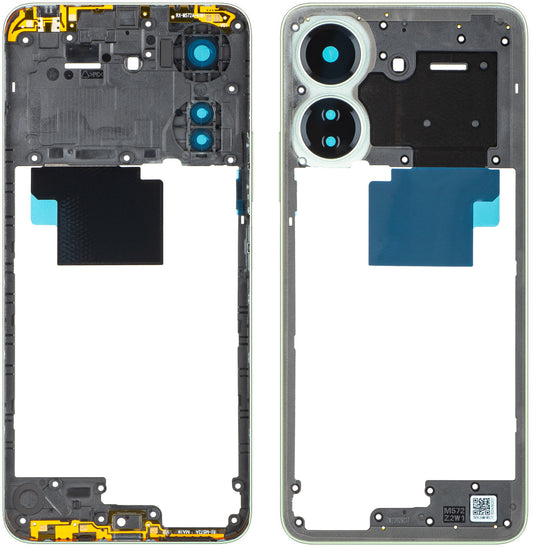 Stredný kryt Xiaomi Redmi 13C, Zelená (Clover Green), Service Pack 560004C3UA00