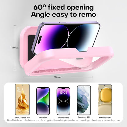 Obal na stenu s dotykovou membránou Techsuit LC-999 pre telefón, vodotesný, ružový.