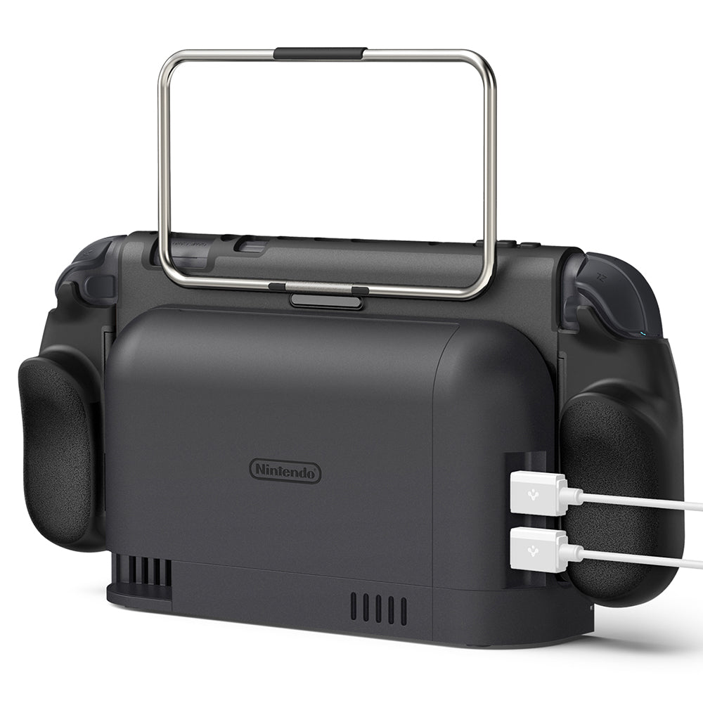 Ochranný kryt Spigen Dual Grip Pro pre konzolu Nintendo Switch 2, čierny ACS10196