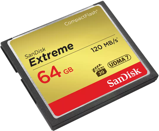 Pamäťová karta CompactFlash SanDisk Extreme, 64Gb, UDMA 7 SDCFXSB-064G-G46