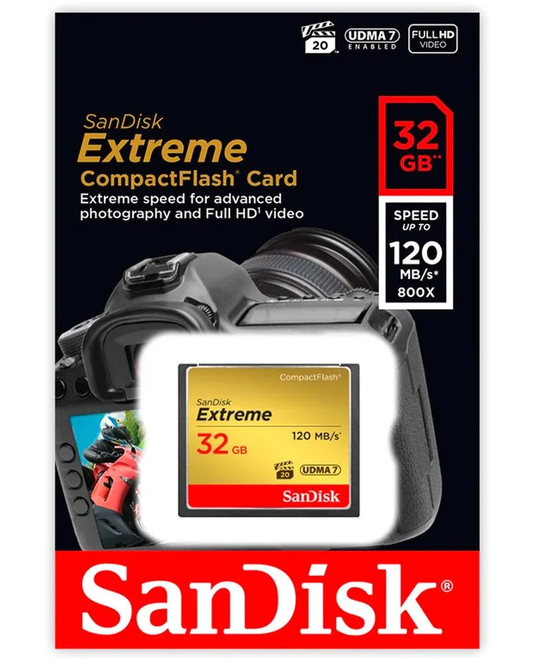 Pamäťová karta CompactFlash SanDisk Extreme, 32Gb, UDMA 7 SDCFXSB-032G-G46