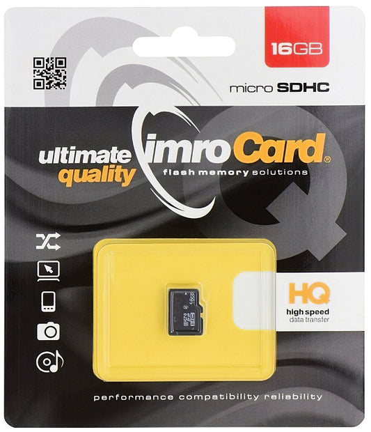 Pamäťová karta microSDHC Imro, 16GB, trieda 6 MicroSD4/16G