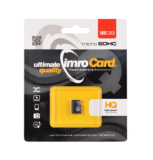 Pamäťová karta microSDHC Imro, 16GB, trieda 10 / UHS-1 U1
