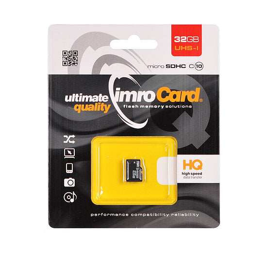 Pamäťová karta microSDHC Imro, 32GB, trieda 10 / UHS-1 U1