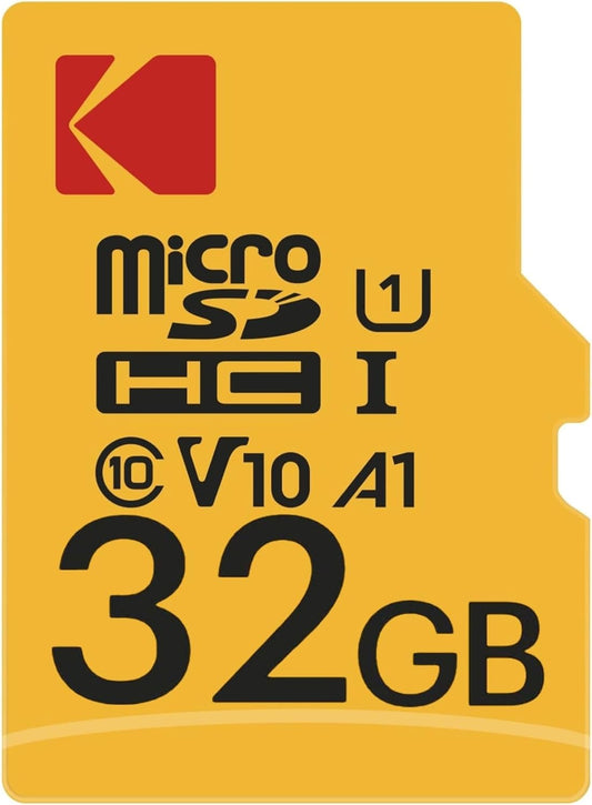 Pamäťová karta microSDHC Kodak Premium Performance, 32Gb, Trieda 10 / UHS-1 U1, S adaptérom EKMSDM32GHC10K