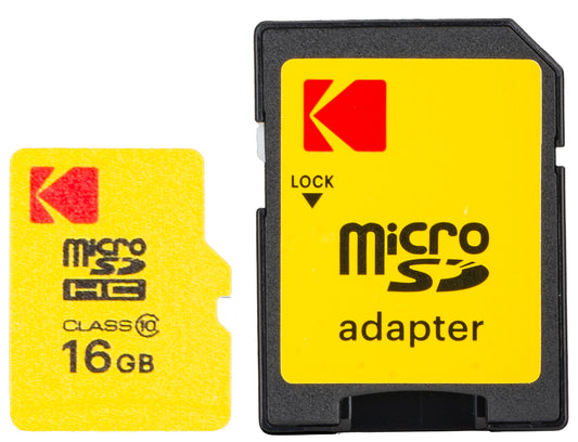 Pamäťová karta microSDHC Kodak Extra Performance, 16GB, trieda 10, s adaptérom EKMSDM16GHC10CJ