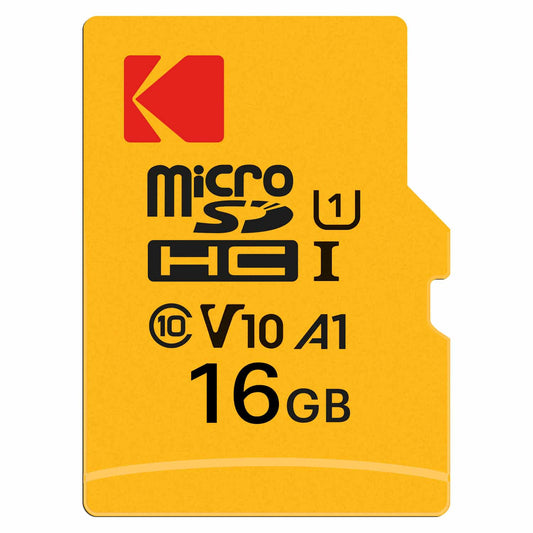 Pamäťová karta microSDHC Kodak Premium Performance, 16Gb, Trieda 10 / UHS-1 U1, S adaptérom EKMSDM16GHC10K