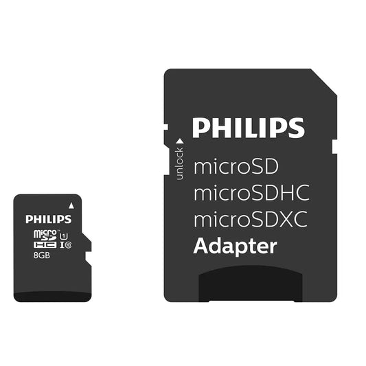 Pamäťová karta microSDHC Philips, 8GB, trieda 10 / UHS-1 U1, s adaptérom FM08MP45B/10