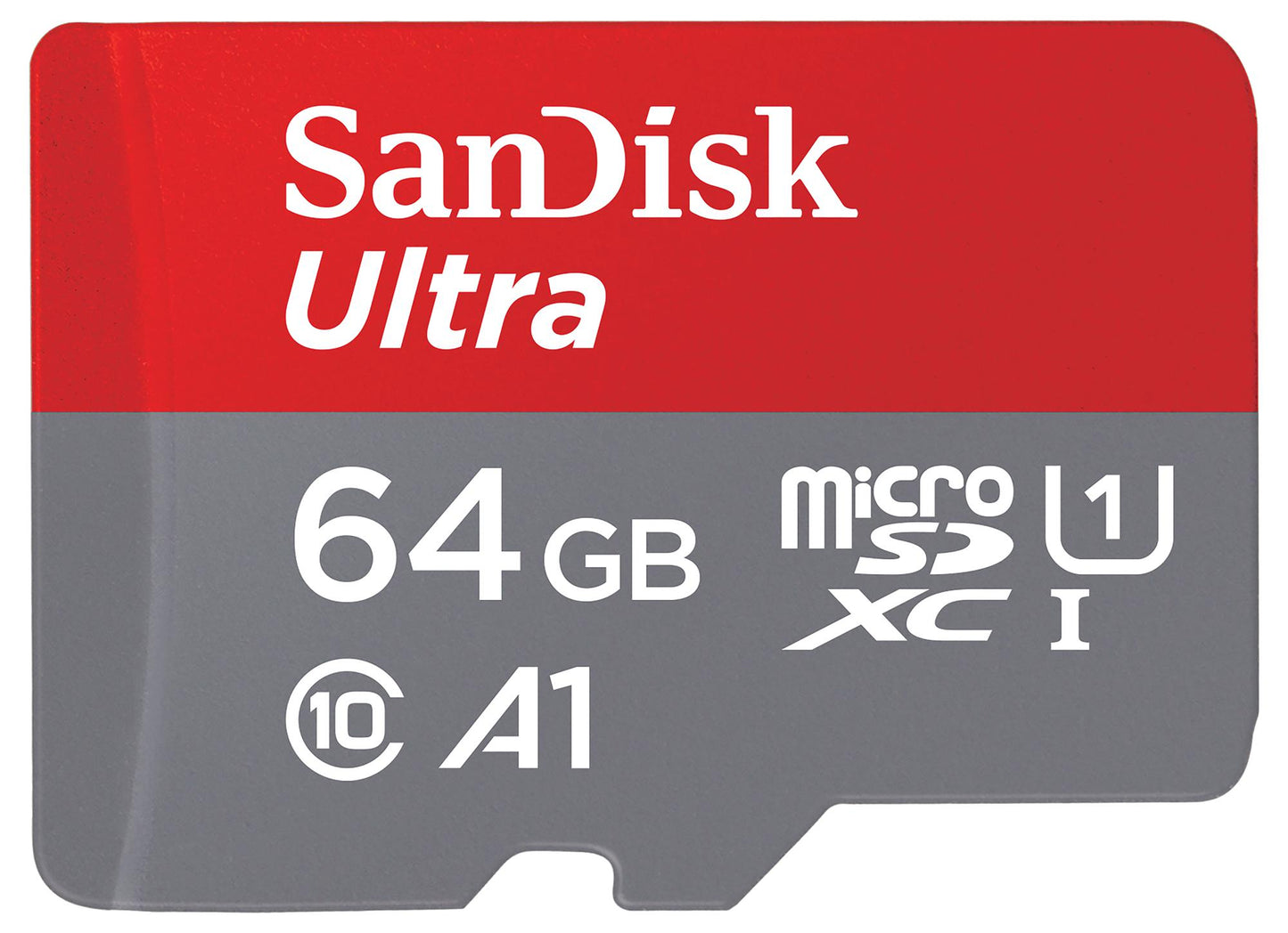 Pamäťová karta microSDXC SanDisk Ultra Android A1, 64Gb, Trieda 10 / UHS-1 U1, S adaptérom SDSQUAB-064G-GN6MA
