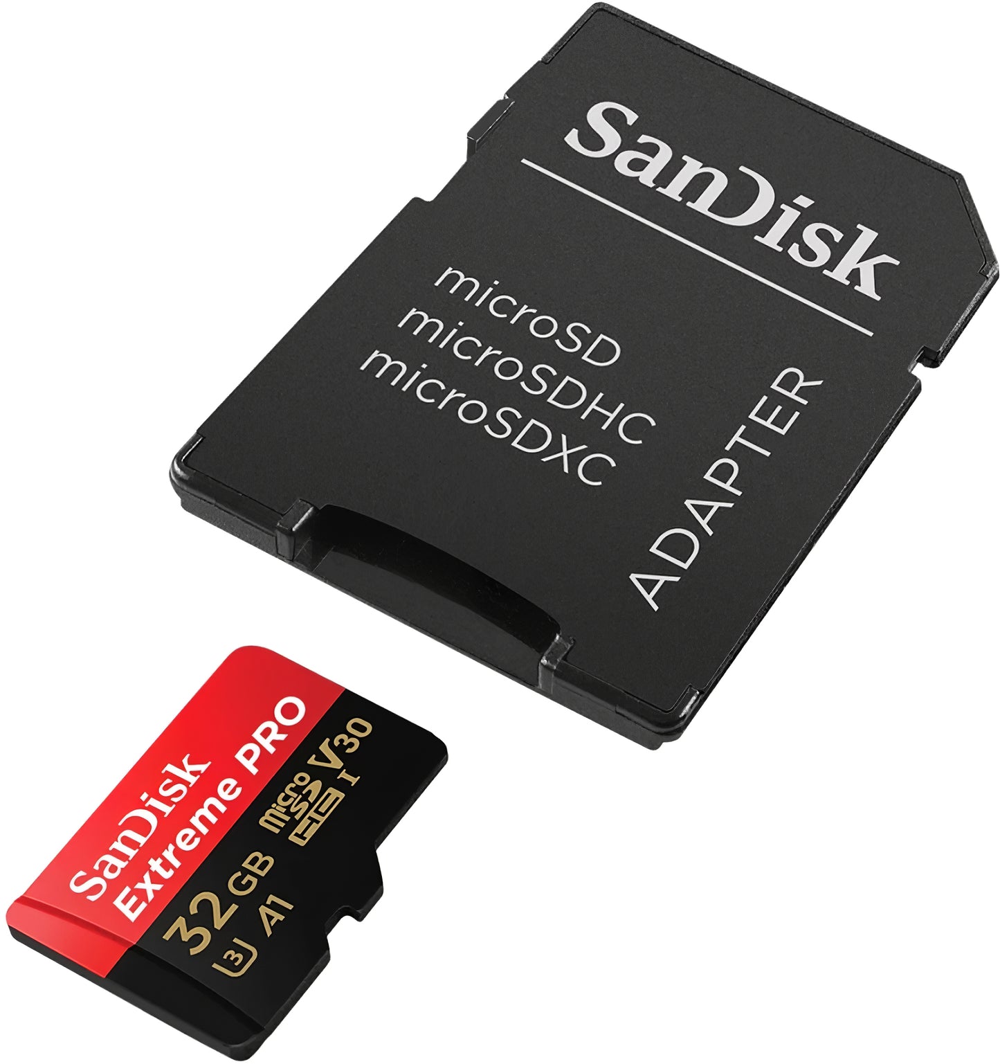 Pamäťová karta microSDHC SanDisk Extreme Pro, 32Gb, Trieda 10 / UHS-1 U3, S adaptérom SDSQXCG-032G-GN6MA