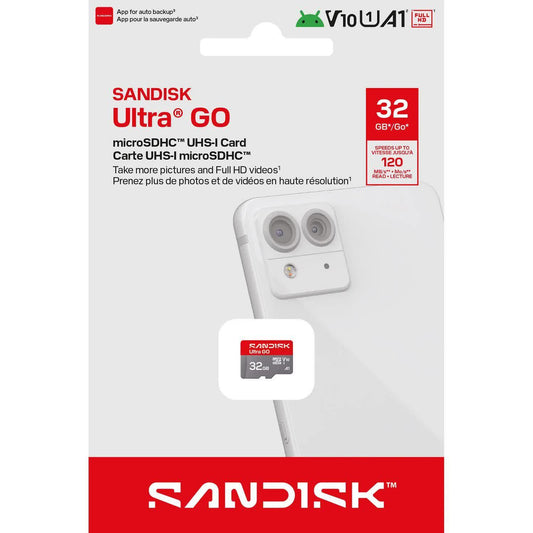 Pamäťová karta microSDHC SanDisk Ultra GO Android A1, 32GB, trieda 10 / UHS-1 U1 SDSQUGN-032G-GN6MN