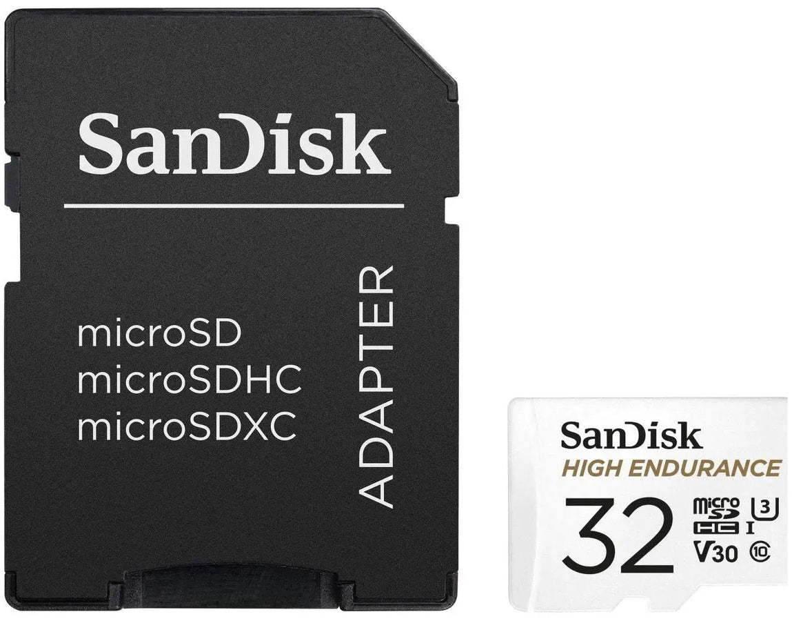 Pamäťová karta microSDHC SanDisk High Endurance, 32GB, Trieda 10 / UHS-1 U3, s adaptérom SDSQQNR-032G-GN6IA