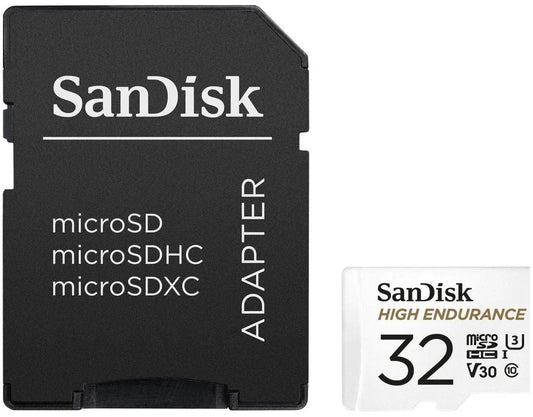 Pamäťová karta microSDHC SanDisk High Endurance, 32GB, Trieda 10 / UHS-1 U3, s adaptérom SDSQQNR-032G-GN6IA