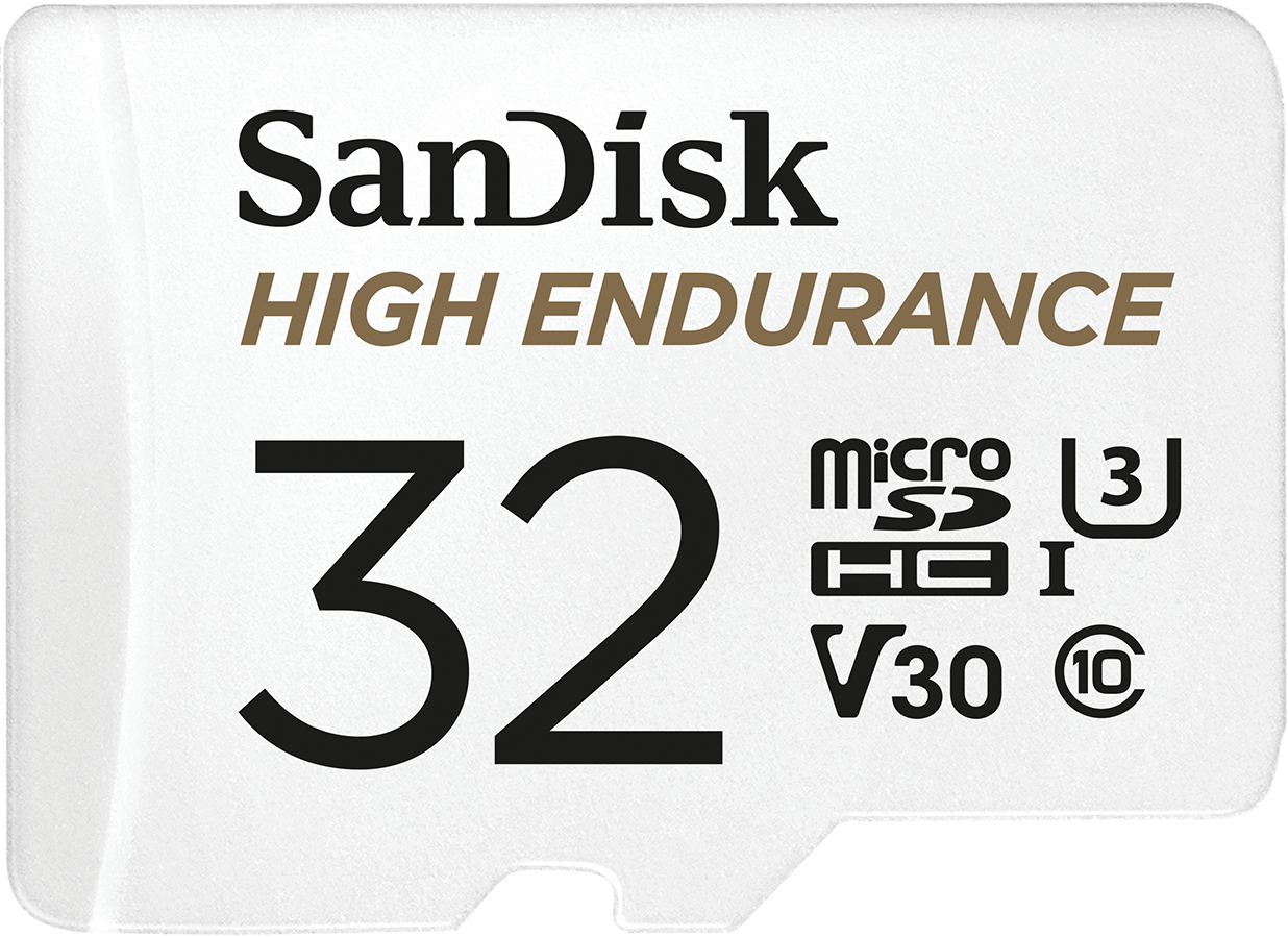 Pamäťová karta microSDHC SanDisk High Endurance, 32GB, Trieda 10 / UHS-1 U3, s adaptérom SDSQQNR-032G-GN6IA