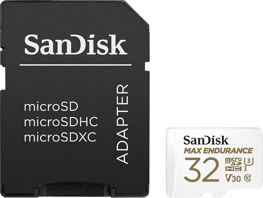 Pamäťová karta microSDHC SanDisk MAX Endurance, 32Gb, Trieda 10 / UHS-1 U3, S adaptérom SDSQQVR-032G-GN6IA