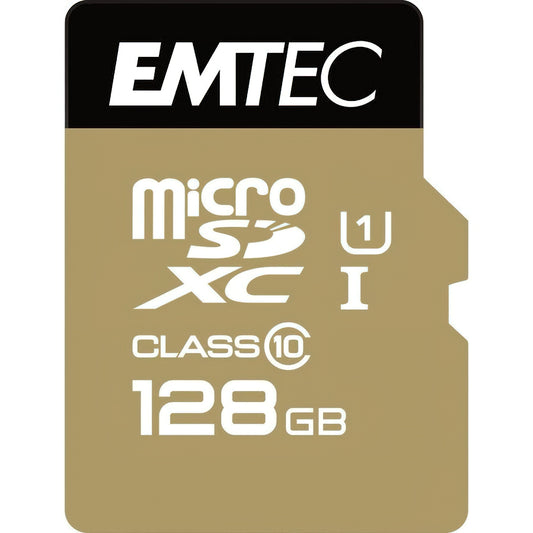 Pamäťová karta microSDXC Emtec Speedin Pro Android A1, 128GB, Trieda 10 / UHS-1 U3, s adaptérom ECMSDM128GXE