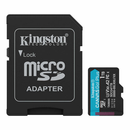 Pamäťová karta microSDXC Kingston Canvas Go Plus Android A2, 1TB, Trieda 10 / UHS-1 U3, S adaptérom ‎SDCG4/1TB