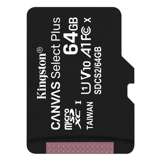 Pamäťová karta Kingston Canvas Select Plus, 64Gb, Class 10 / UHS-1 U1 SDCS2/64GBSP microSDXC