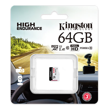 Pamäťová karta Kingston Endurance microSDXC, 64Gb, Class 10 / UHS-1 U1 SDCE/64GB