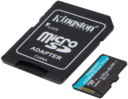 Pamäťová karta microSDXC Kingston Canvas Go Plus Android A2, 128Gb, Trieda 10 / UHS-1 U3, S adaptérom SDCG4/128GB