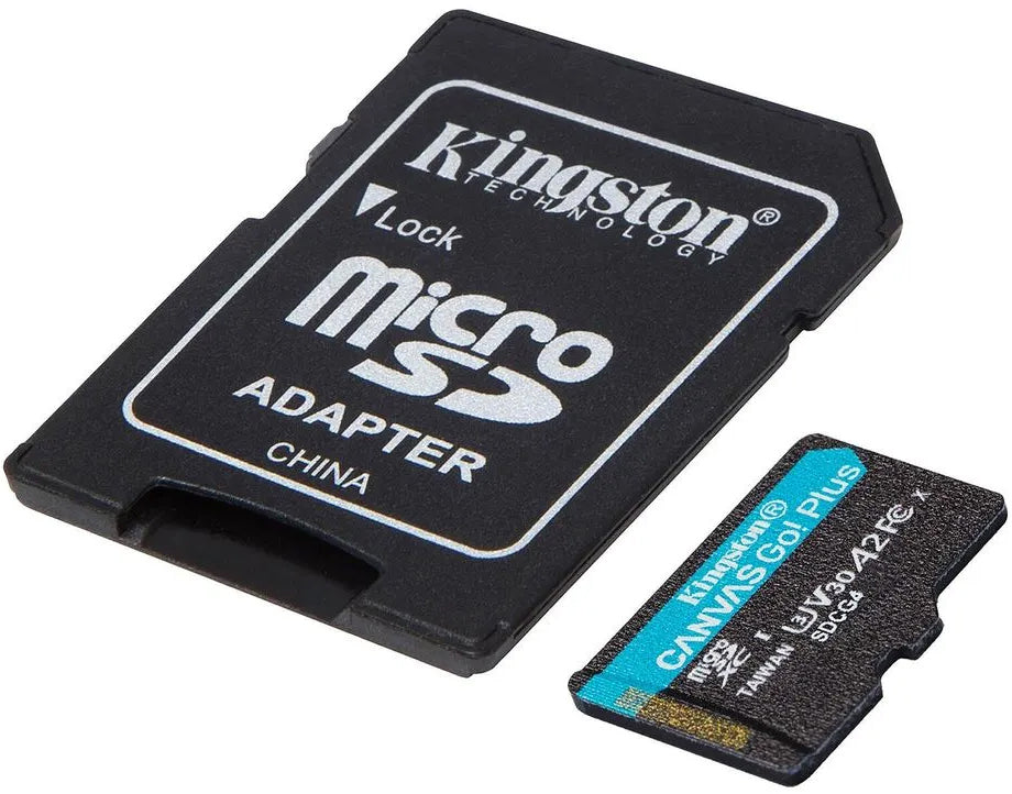 Pamäťová karta microSDXC Kingston Canvas Go Plus Android A2, 64Gb, Trieda 10 / UHS-1 U3, S adaptérom SDCG4/64GB