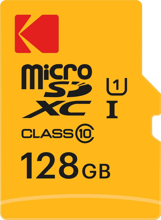 Pamäťová karta microSDXC Kodak Premium Performance, 128Gb, Trieda 10 / UHS-1 U1, S adaptérom EKMSDM128GXC10K