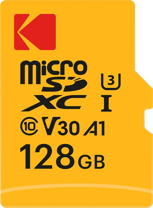 Pamäťová karta microSDXC Kodak Ultra Performance, 128Gb, Trieda 10 / UHS-1 U3, S adaptérom EKMSDM128GXC10HPRK