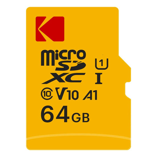 Pamäťová karta microSDXC Kodak, 64Gb, Trieda 10 / UHS-1 U1, S adaptérom EKMSDM64GXC10K